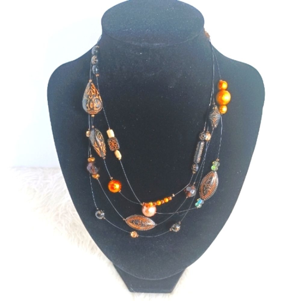 Chico's multi-strand bohemian necklace